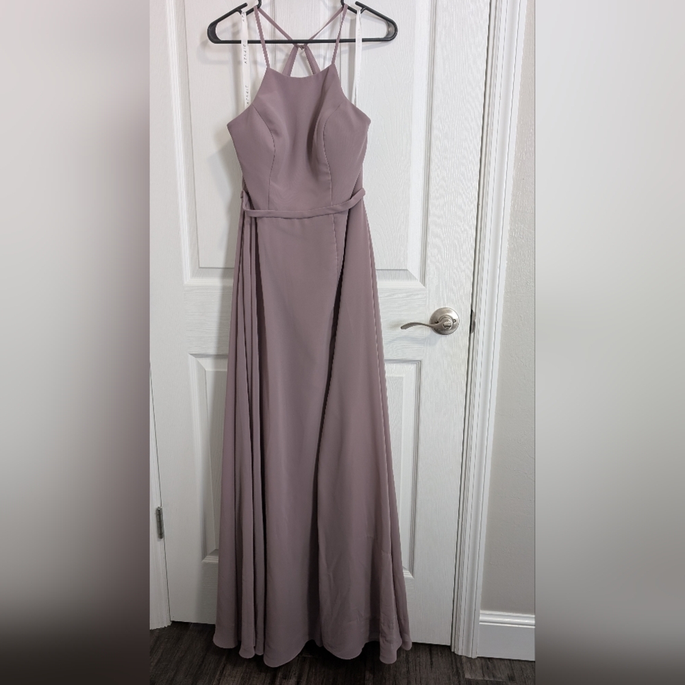 Azazie Halter Style Bree Gown in Dusk